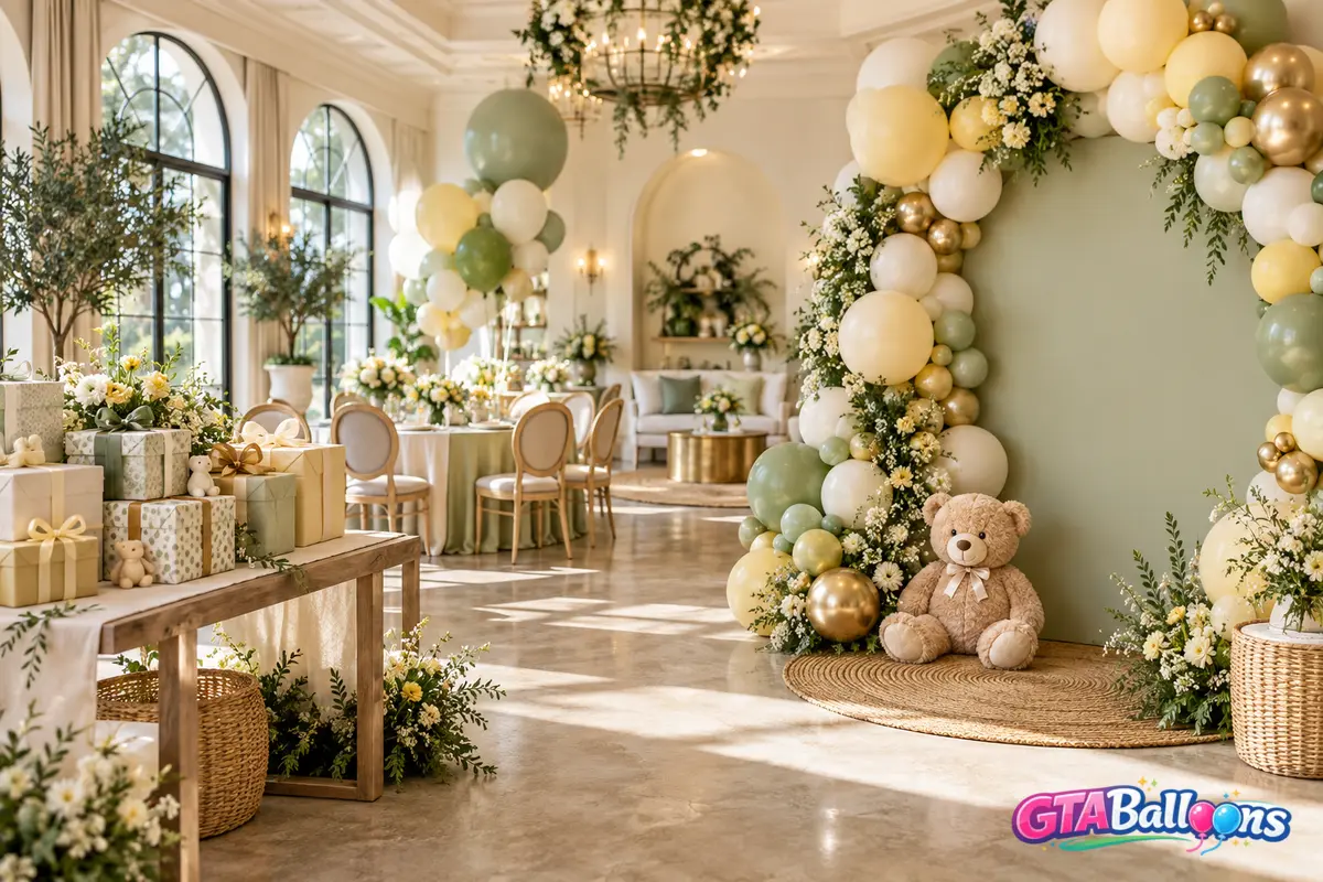 Baby Shower Balloon Décor That Tells a Beautiful Story
