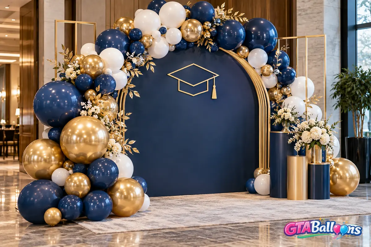 How to Plan a Graduation Balloon Photo Wall
